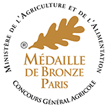 Médaille de Bronze – Château Calissanne – Blanc – Millésime 2015