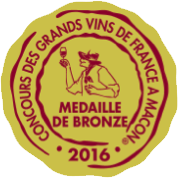 Médaille de Bronze – Clos Victoire – Blanc – Millésime 2015