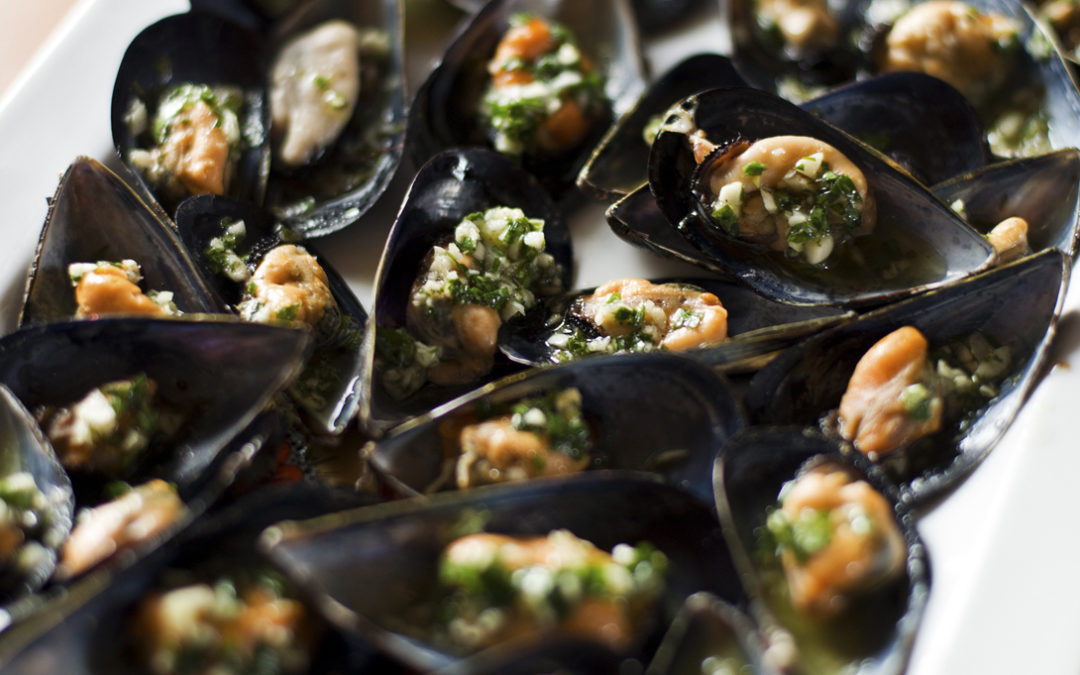 Mussels Stuffed with Pistou