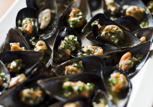 Mussels Stuffed with Pistou