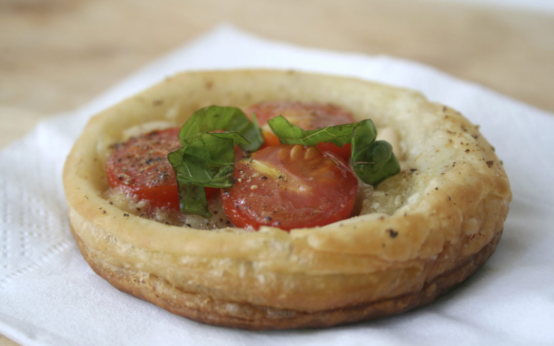 Tarte pistou-tomates