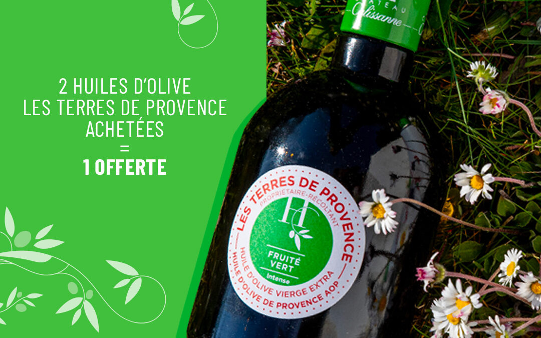 Promotions sur les huiles d’olive Les Terres de Provence