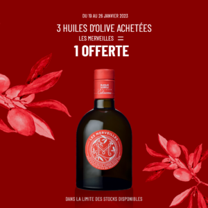 Promotion Huile d'olive Les Merveilles